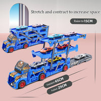 Foldable Car Launcher Transporter With 8Pcs Alloy Cars