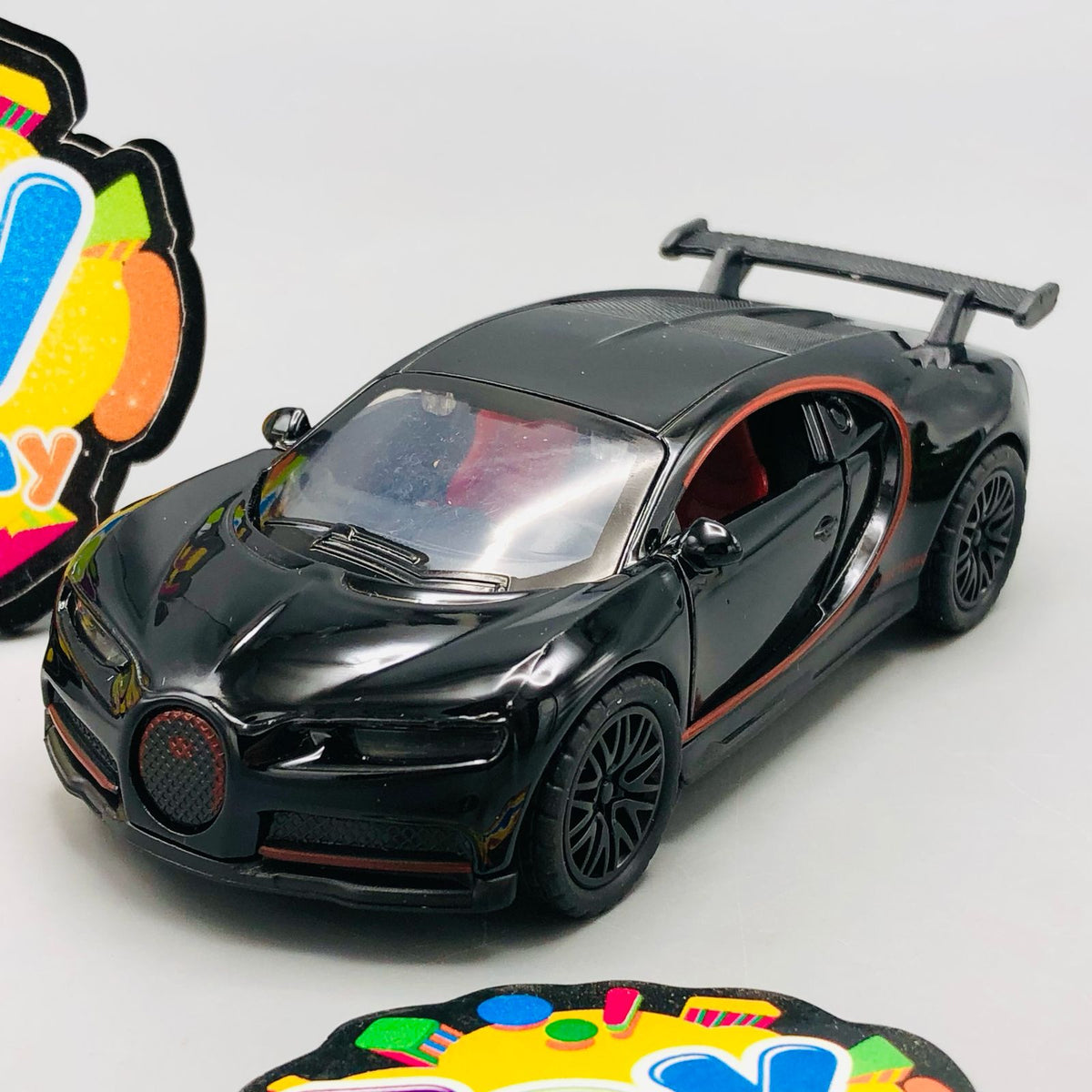 1:36 Diecast Mini Pullback Bugatti Chiron Model Car