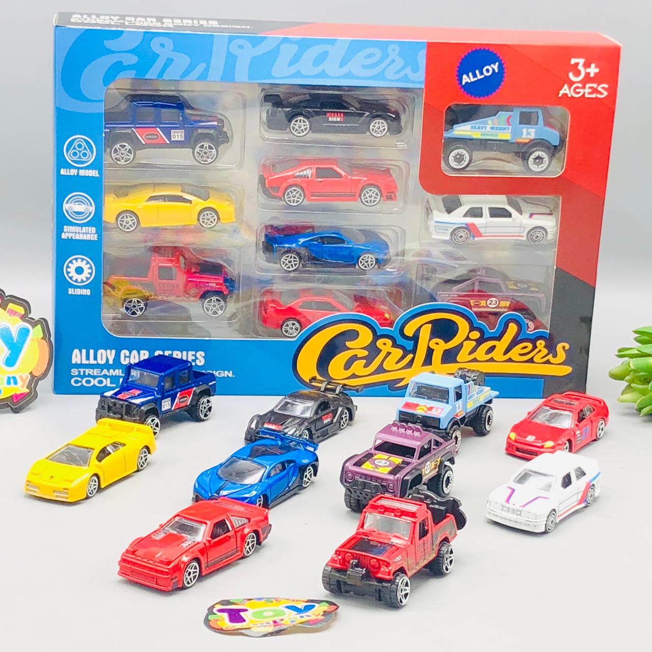 10Pcs Mini Diecast Inertial Sports Cars Set