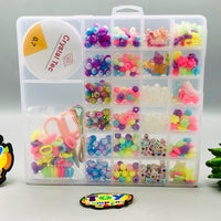 DIY Multi-Color Beads Set With Storage Box - Assortment