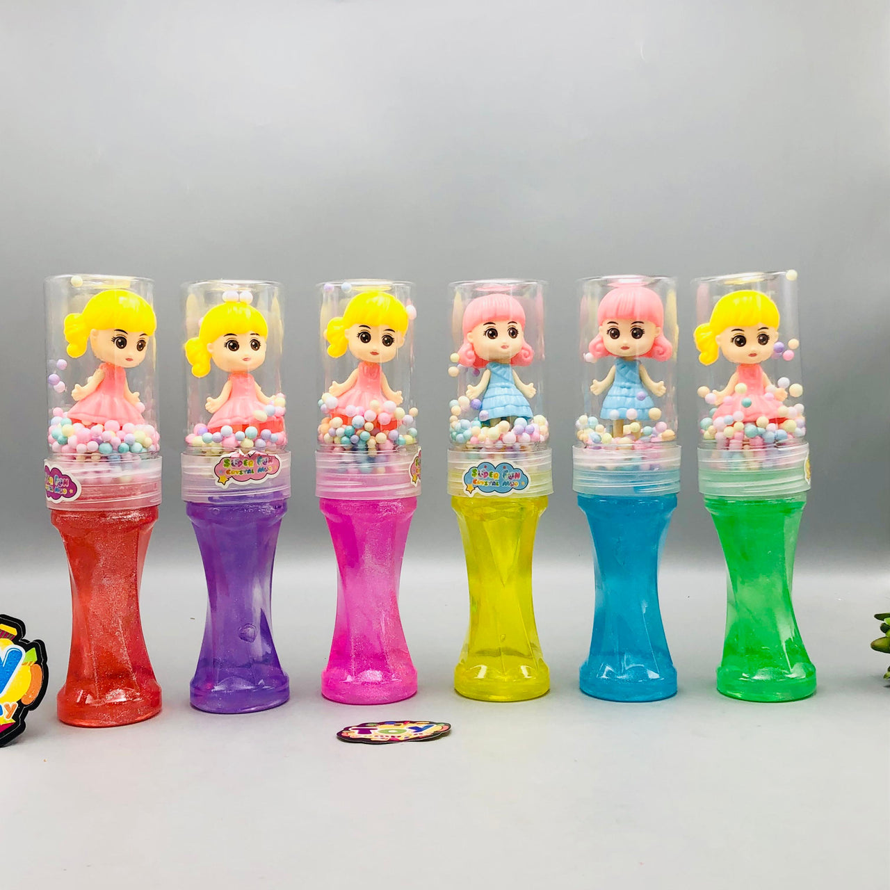 1Pc Mermaid Snowflake Crystal Slime Mud Bottle