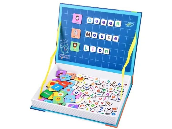 134Pcs English Alphabet Magnetic Puzzle Book