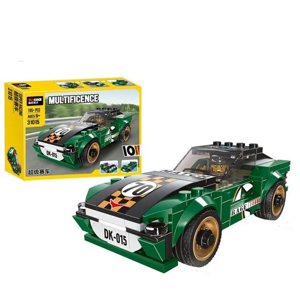 DIY Super Racing Model Bricks Set - 195+Pcs