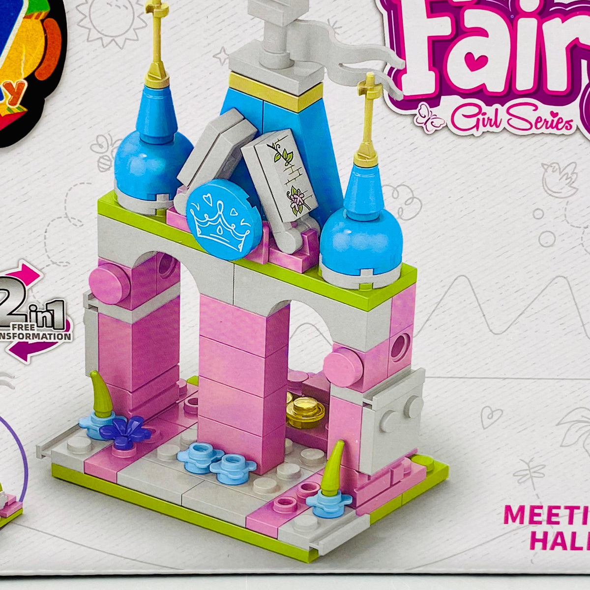 DIY 2in1 Fairy Meeting Hall Building Blocks - 81Pcs