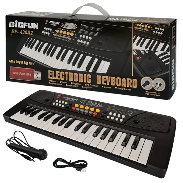 Big Fun 37-Keys MP3 Functions Keyboard With Microphone