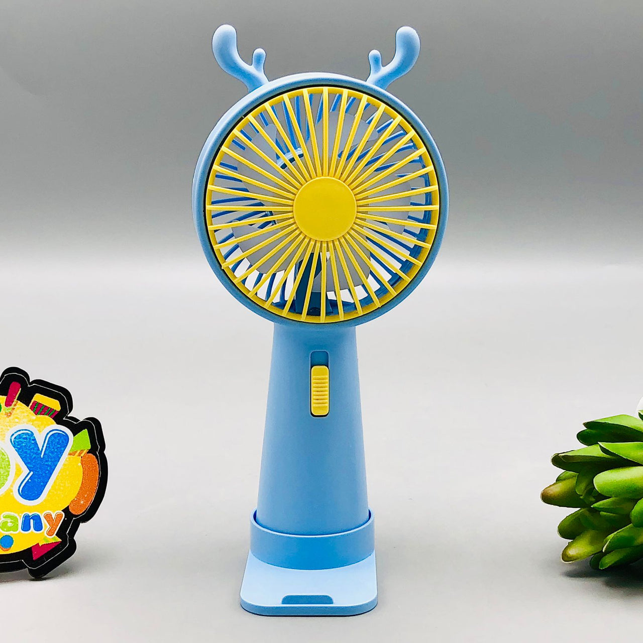 Rechargeable Changing Colorful Lights Mini Fan