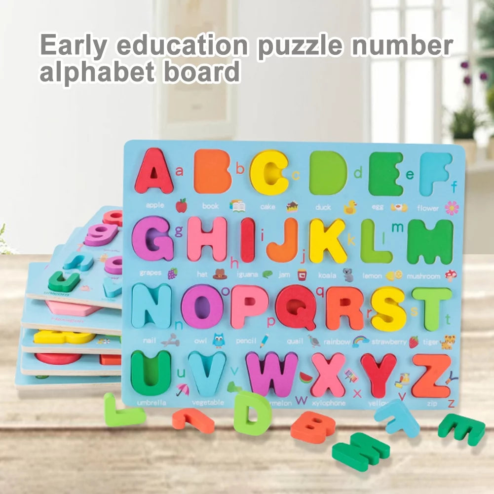 3D Wooden Capital Letters A-Z Board