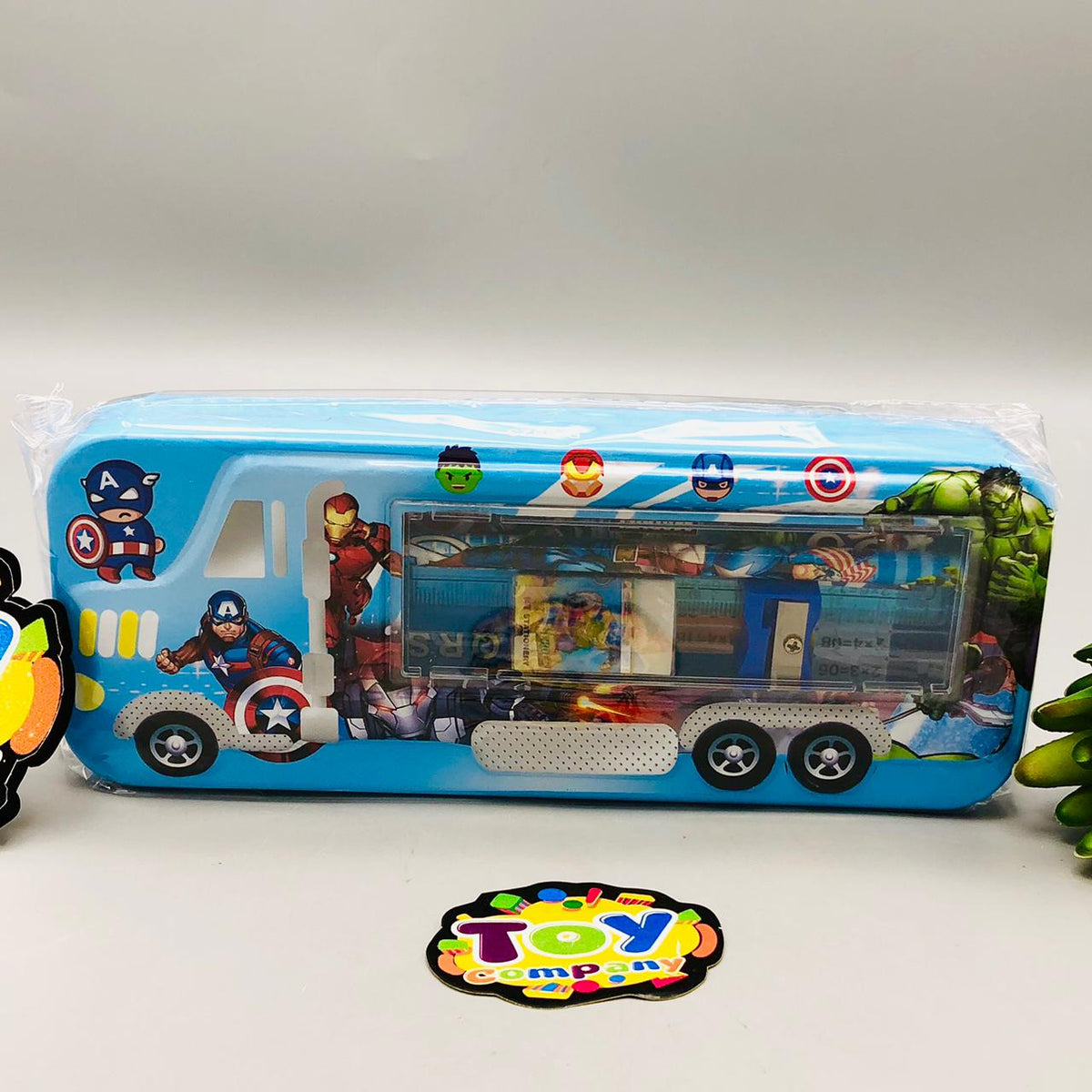 6Pcs Tin Geometry Box For Boys - Assortment