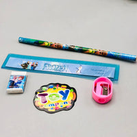 Tin Geometry Box With Stationary Set For Girls - Assortment