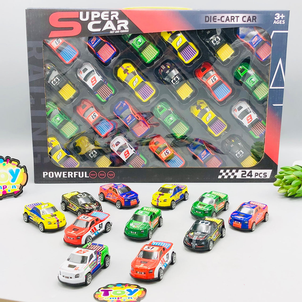 24Pcs Diecast Pullback Mini Racing Cars