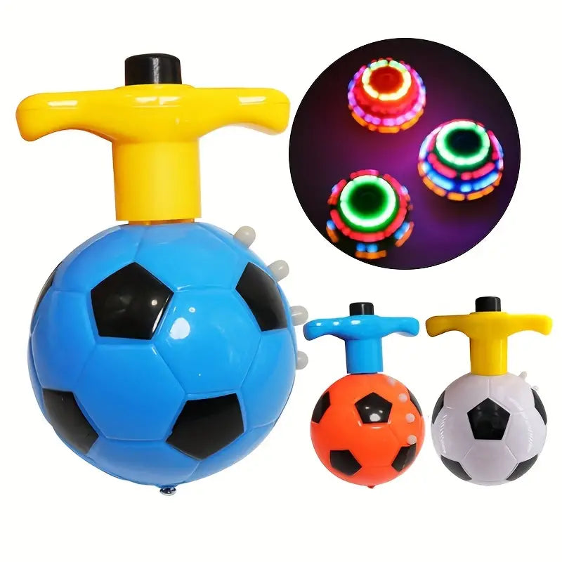 Football Flashing Spinning Top With Light & Music