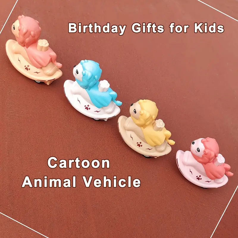 Cute Inertial Pressure Lion-Press & Go