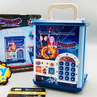 Spider-Man Fingerprint & Swipe Card Unlock Piggy Bank
