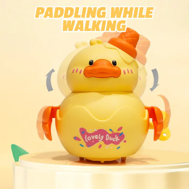 Cute Friction Wind-Up Cartoon Duck