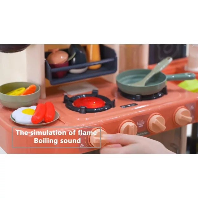 Water & Steam Modern Kitchen Set With Light & Sound - 43Pcs