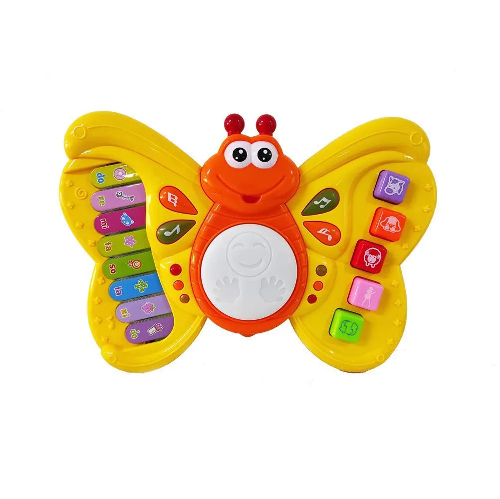 Battery Operated Butterfly Piano With Light & Music