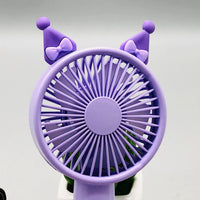 Kuromi Rechargeable Mini Handheld Fan With Strap