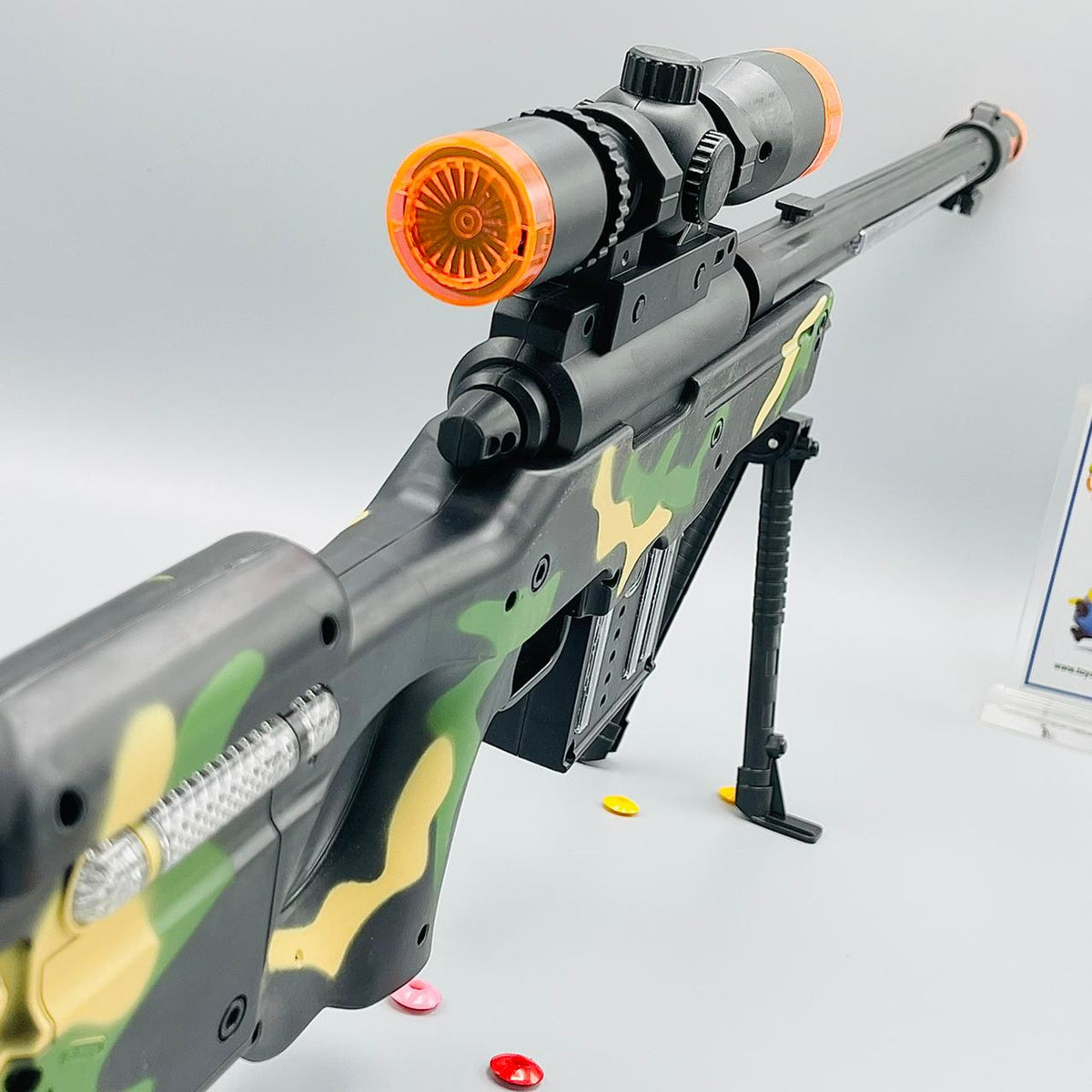Military Toy Gun with Lights, Sound & Vibration