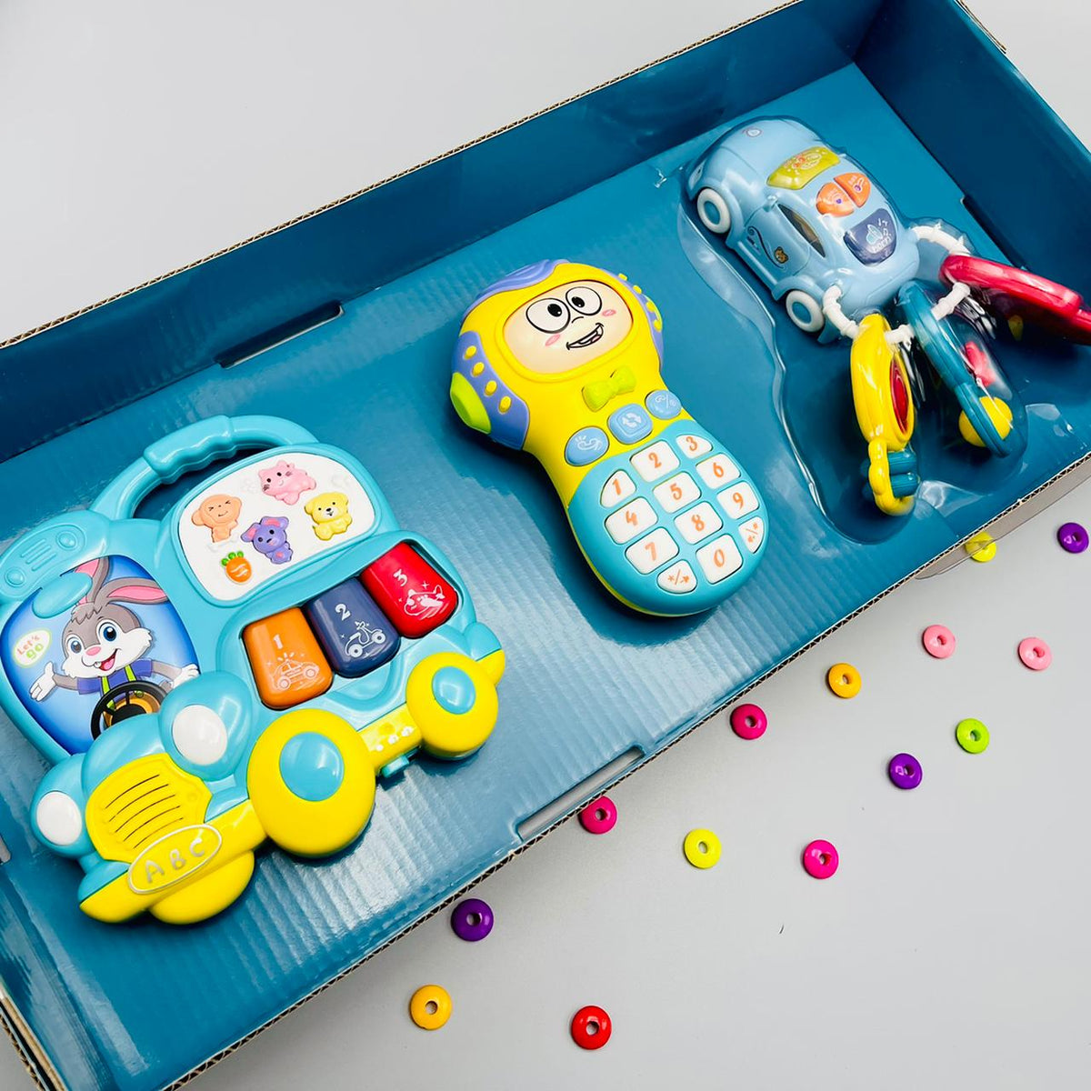 Music Party Set - Bunny Car, Musical Phone, Car Keys