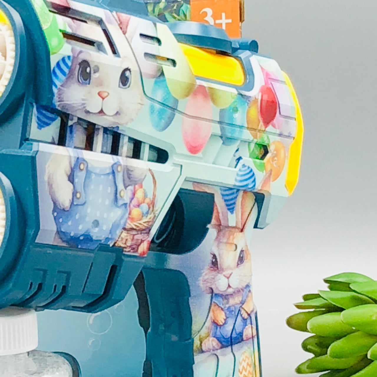 16 Holes Easter Bunny Themed Colorful Bubble Gun