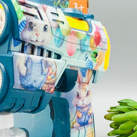 16 Holes Easter Bunny Themed Colorful Bubble Gun