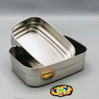 1.1L Stainless Steel Dual Lunch Box - Green