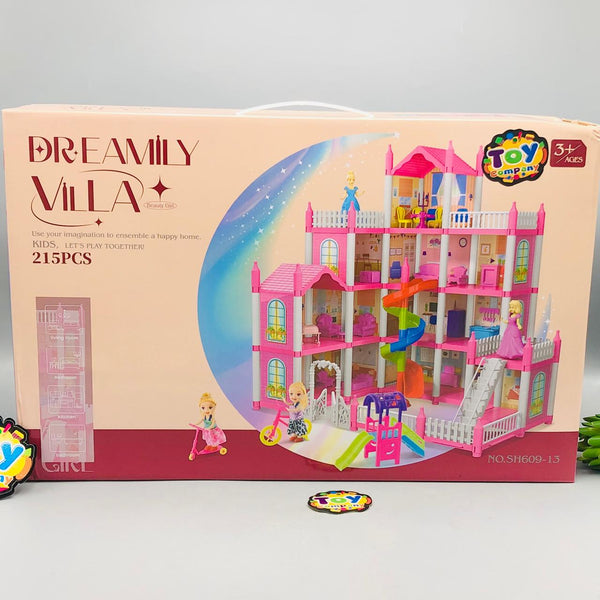 215Pcs DIY  Dream Villa Doll House