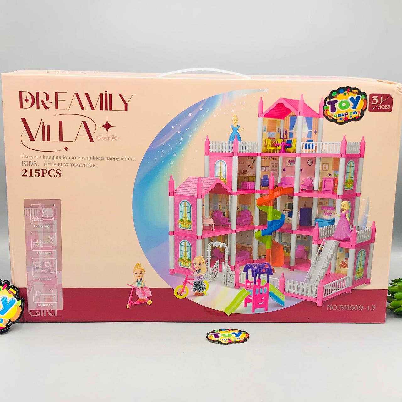 215Pcs DIY  Dream Villa Doll House