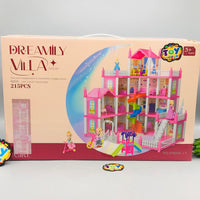 215Pcs DIY  Dream Villa Doll House