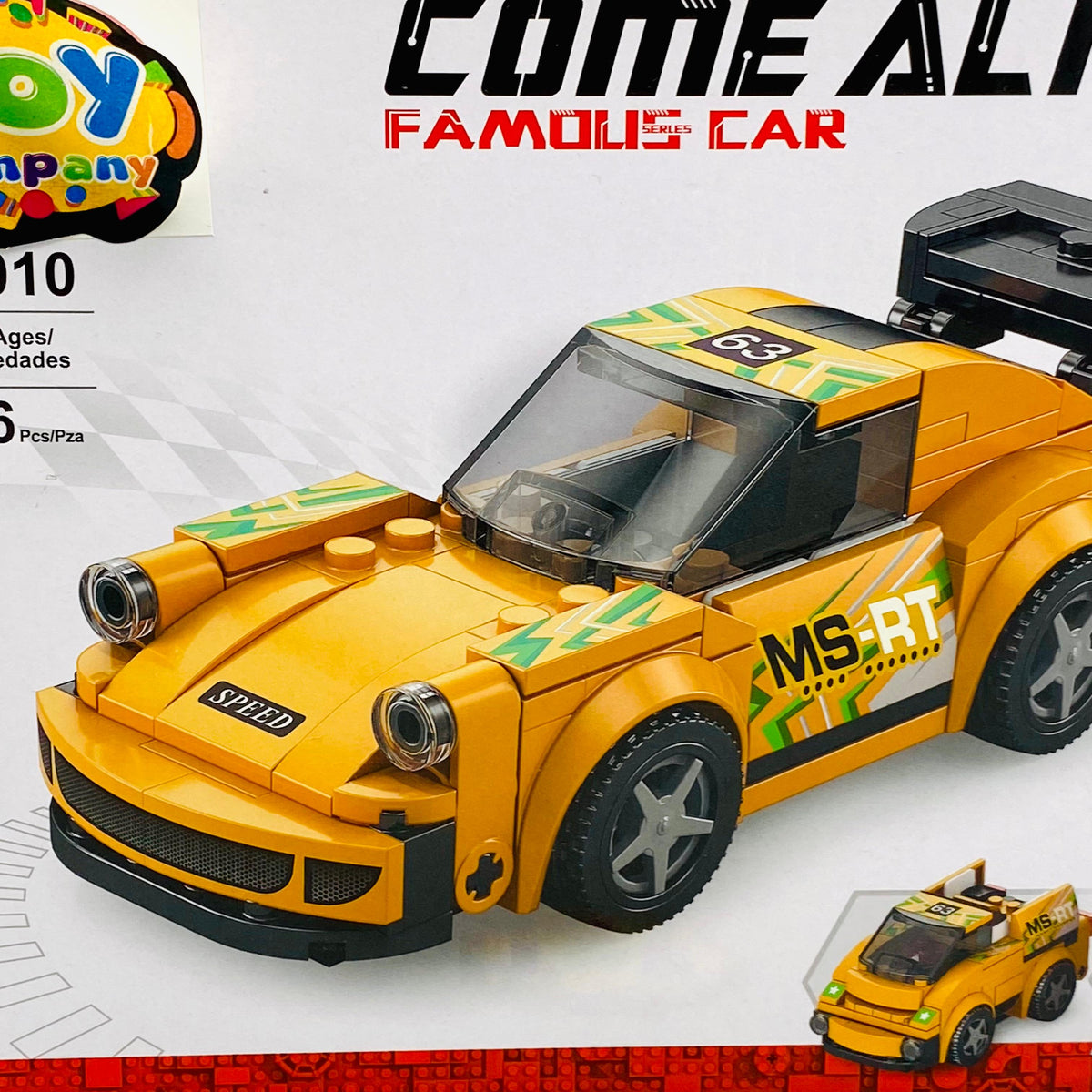 DIY 3in1 Porsche Famous Car Lego Bricks Set - 156Pcs