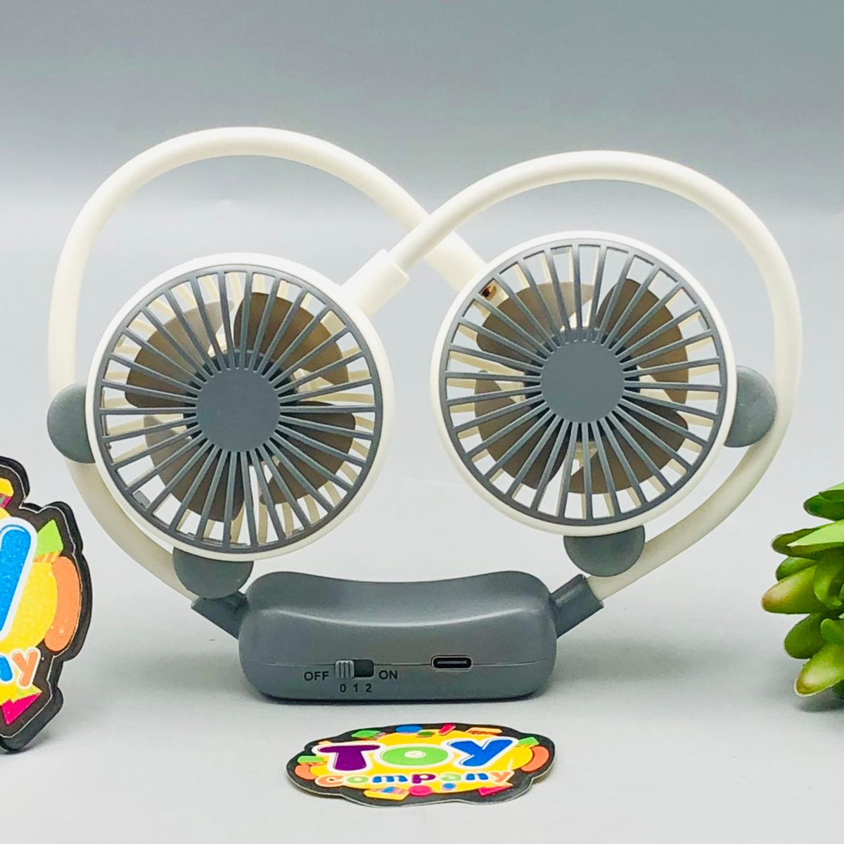 Rechargeable Two Wind Speed Neck Fan