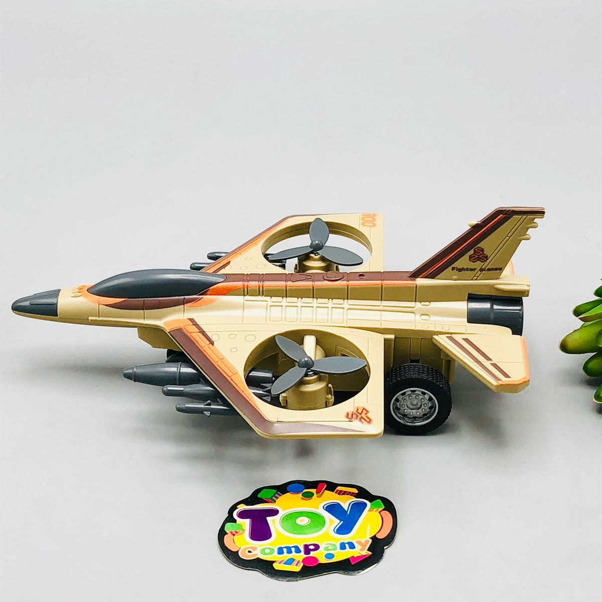 1Pc ABS Inertial Fighter Plane Toy