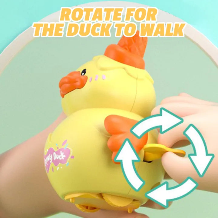 Cute Friction Wind-Up Cartoon Duck