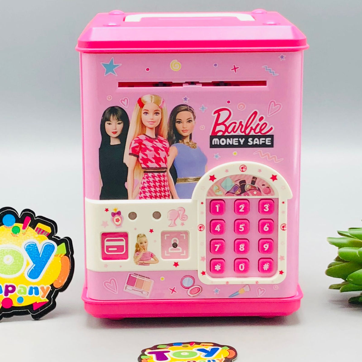 Barbie Fingerprint & Swipe Card Unlock Piggy Bank