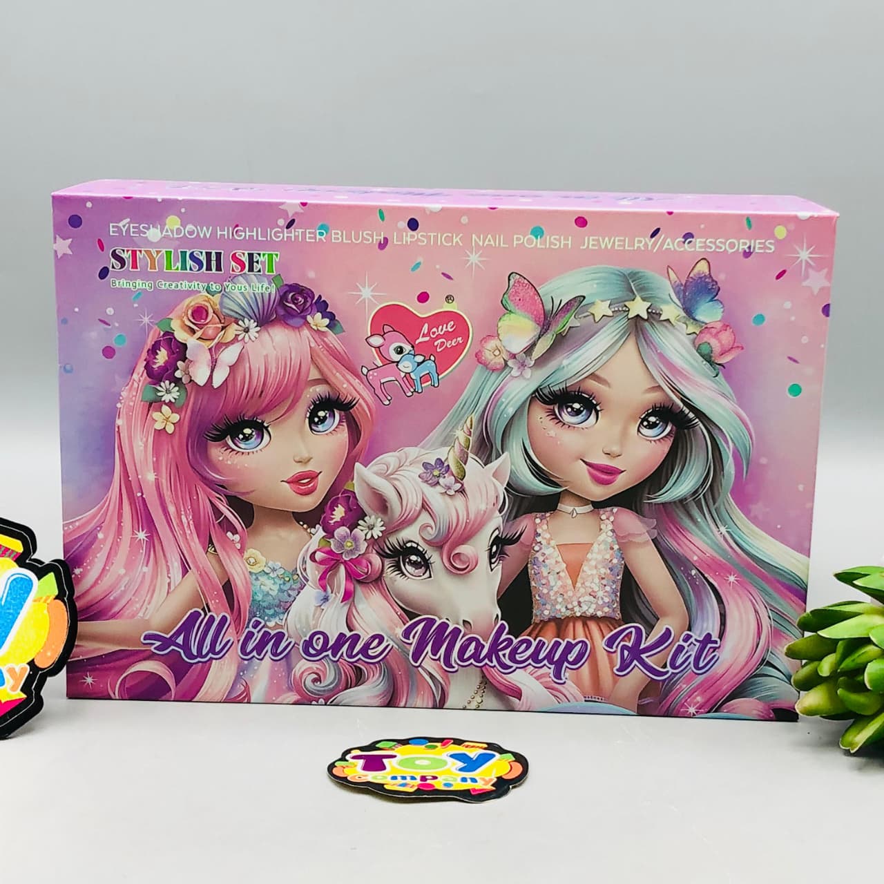 43Pcs Realistic Stylish Makeup & Jewellery Briefcase