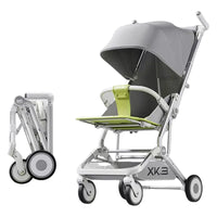 Premium Foldable M9 Baby Stroller Pocket Cart - Gray