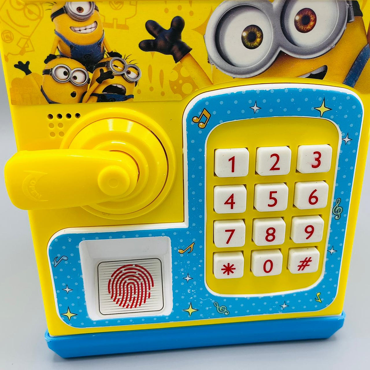 Minions Piggy Bank ATM with Finger Print & Password Unlock