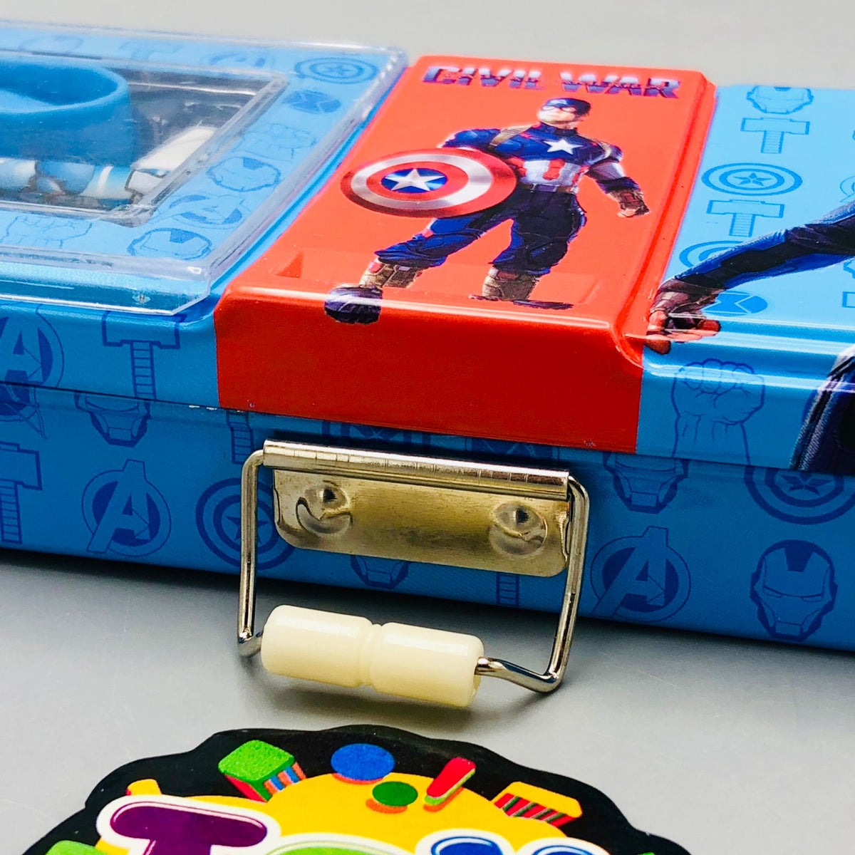 Tin Geometry Box With Stationary Set For Boys - Assortment