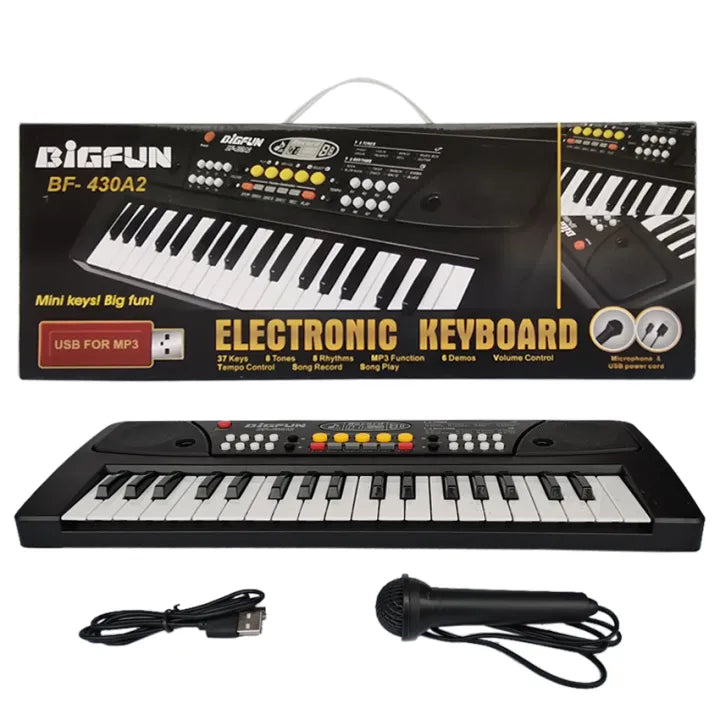 Big Fun 37-Keys MP3 Functions Keyboard With Microphone