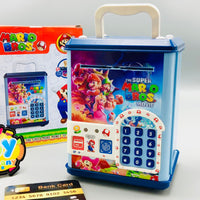 Super Mario Fingerprint & Swipe Card Unlock Piggy Bank
