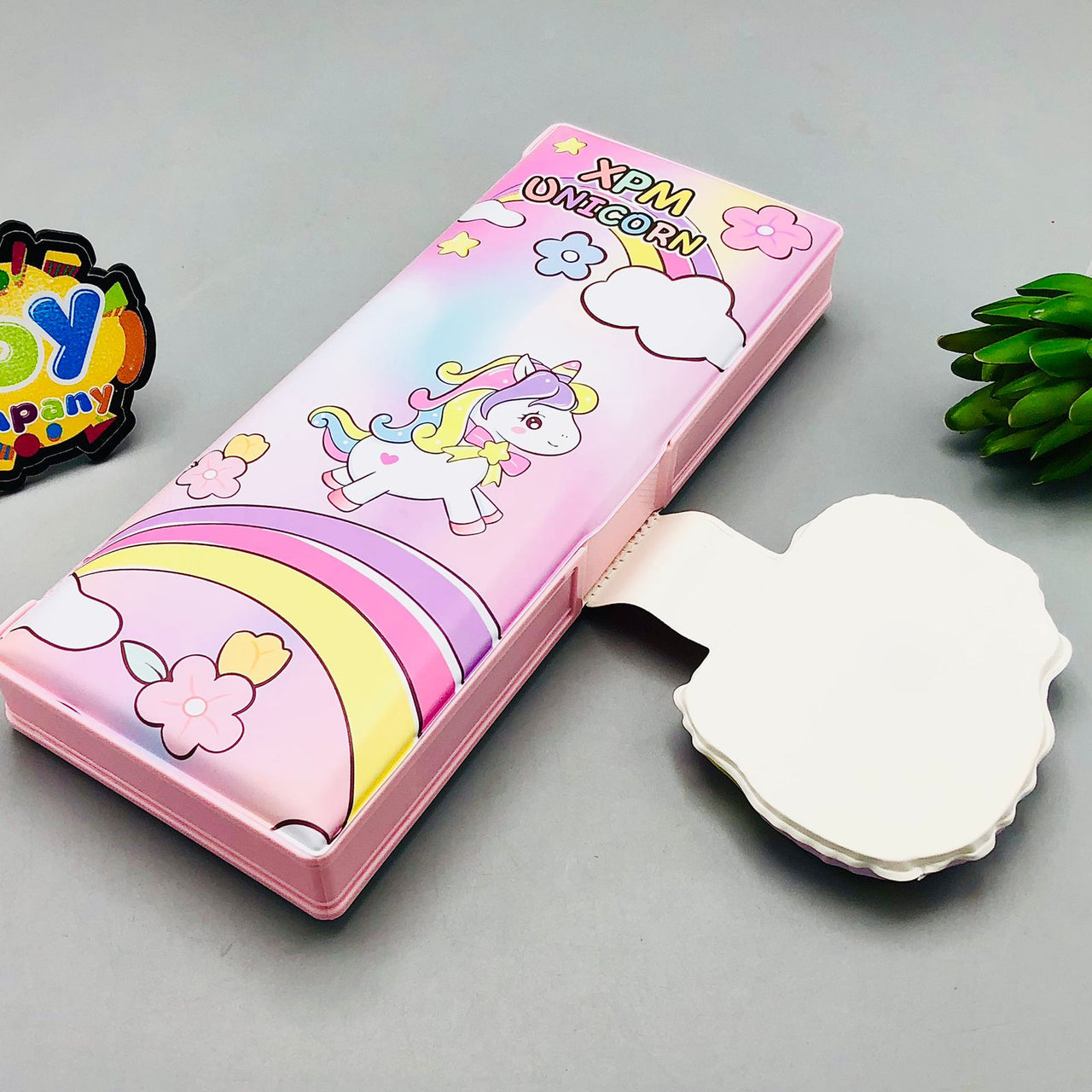Cute Unicorn Design Double Sided Magnetic Geometry Box