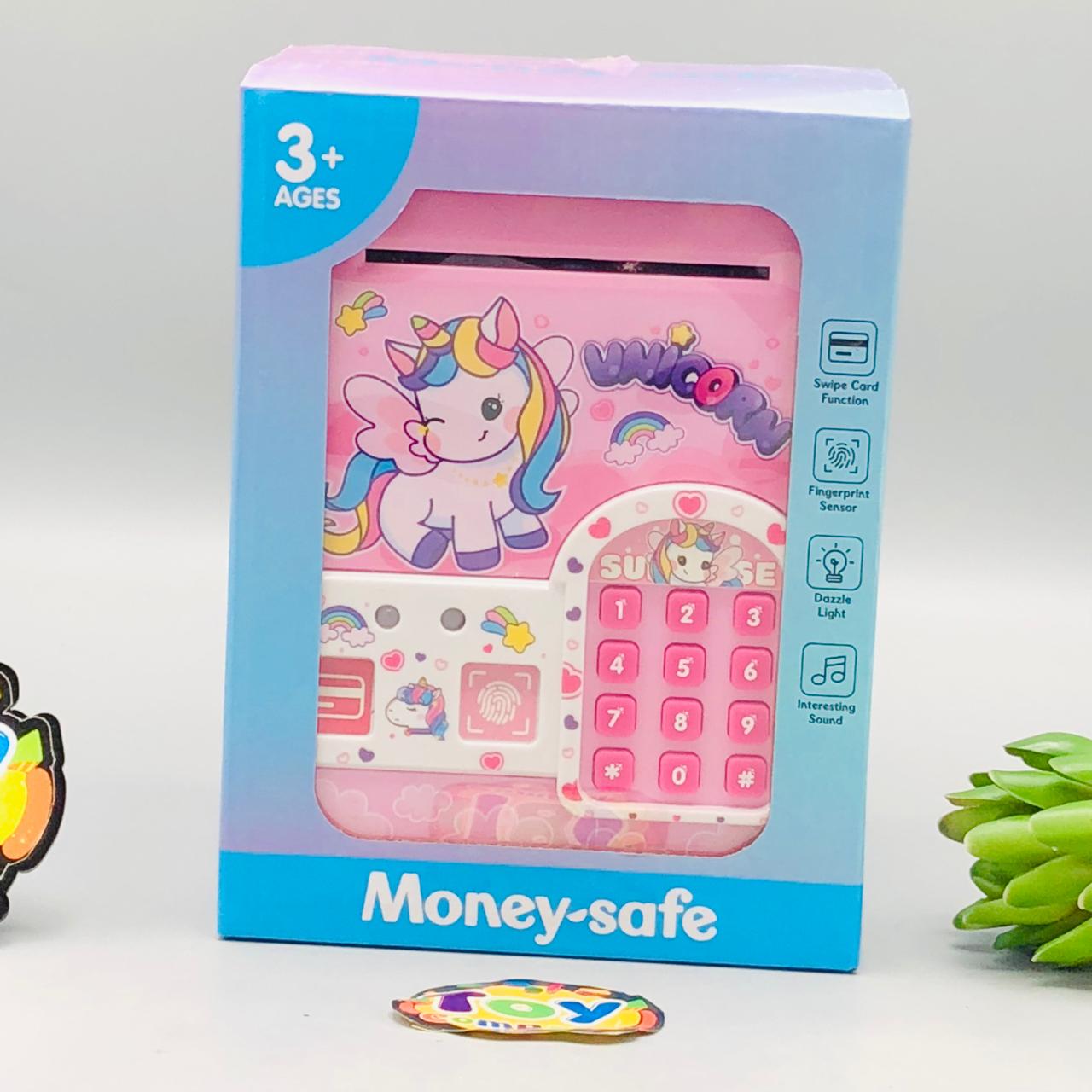 Unicorn Fingerprint & Swipe Card Unlock Piggy Bank