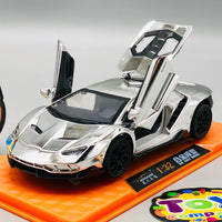 1:32 Diecast Lamborghini Centenario With Acrylic Display Box - Silver