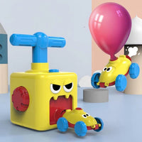 Mini Air Powered Cartoon Balloon Car Toy