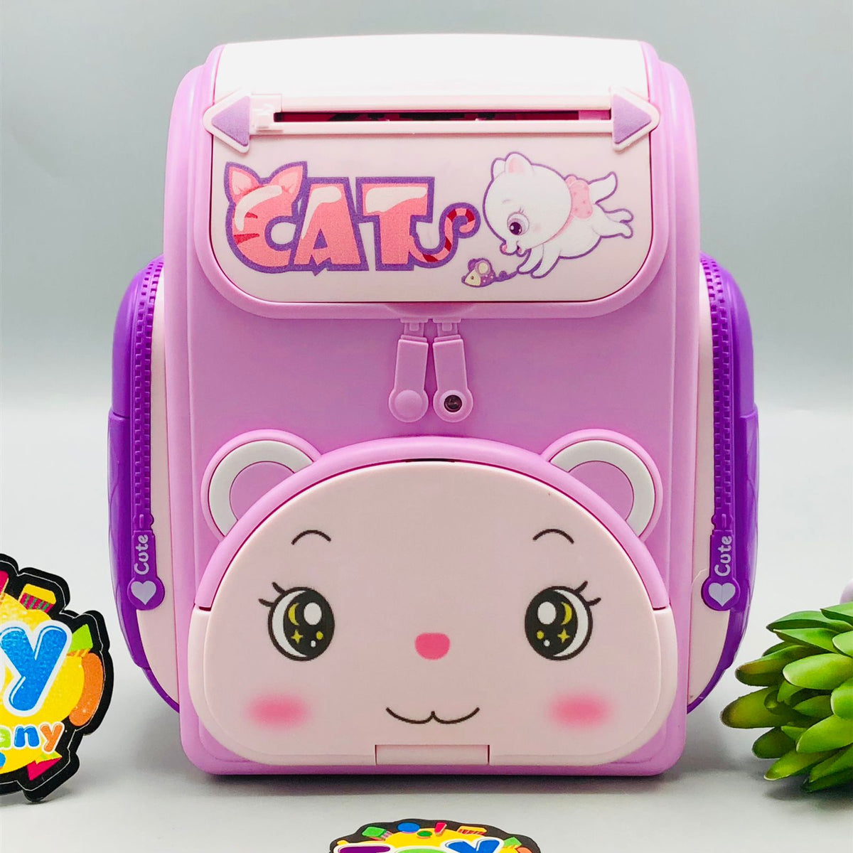 Kitten Knapsack Piggy Bank - Major Fault