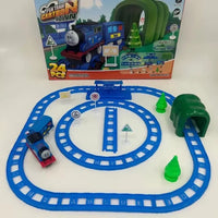24Pcs DIY Battery Operated Thomas Train Track Set