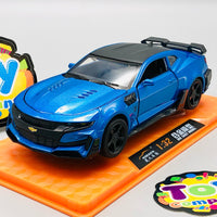 1:32 Diecast Chevrolet Camaro With Acrylic Display Box - Blue