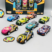 8Pcs Mini Inertial Cars Set