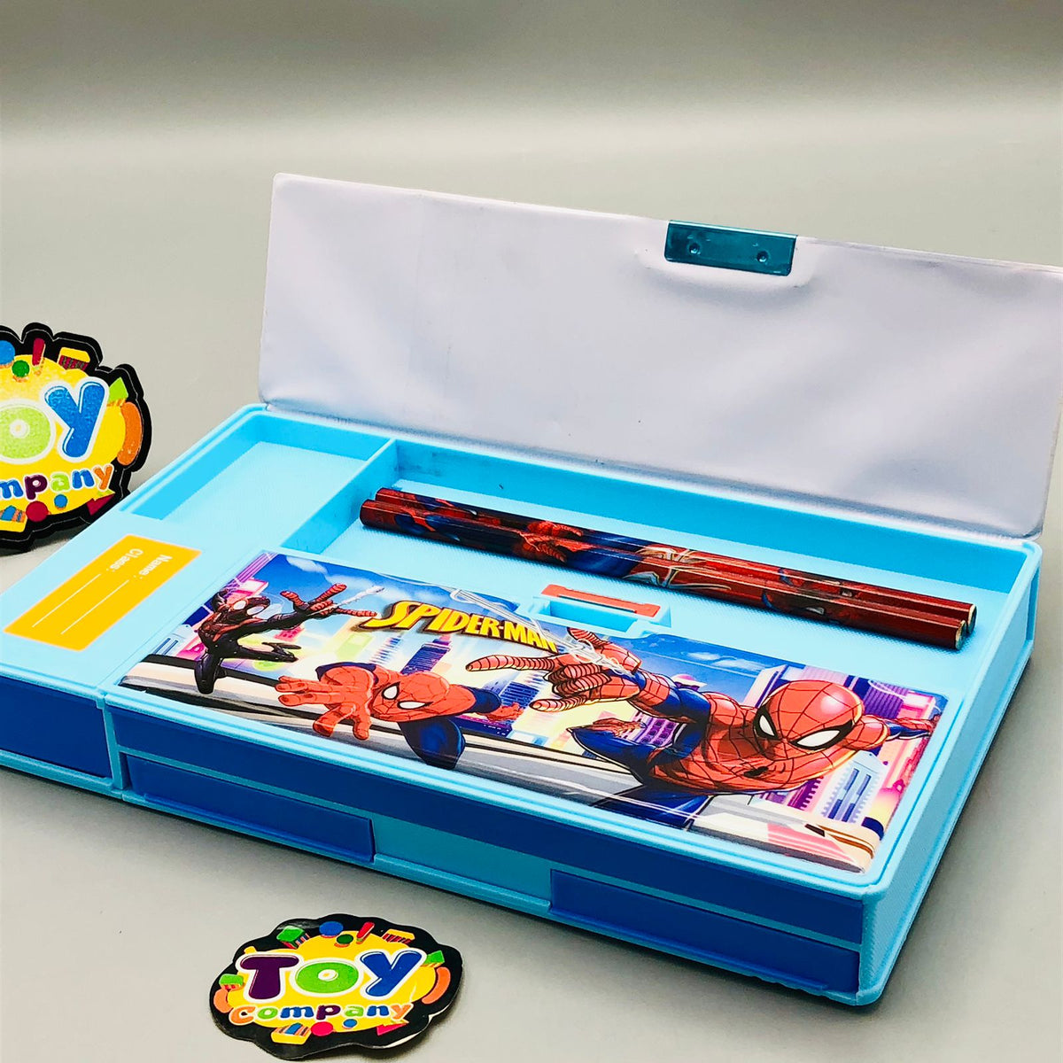 Jumbo Calculator Geometry Box With 2 Pencils For Boys - Assortment