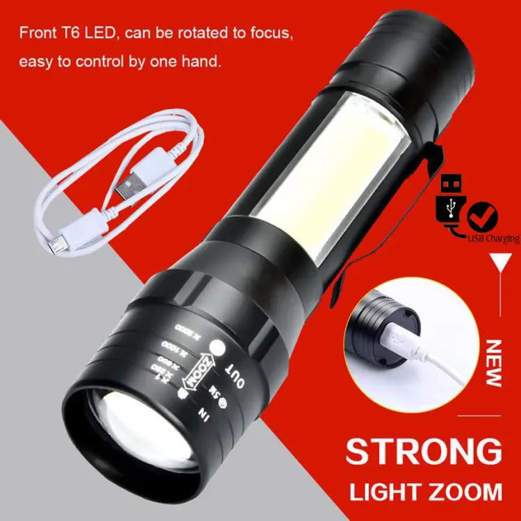 Telescopic Zoom Flashlight